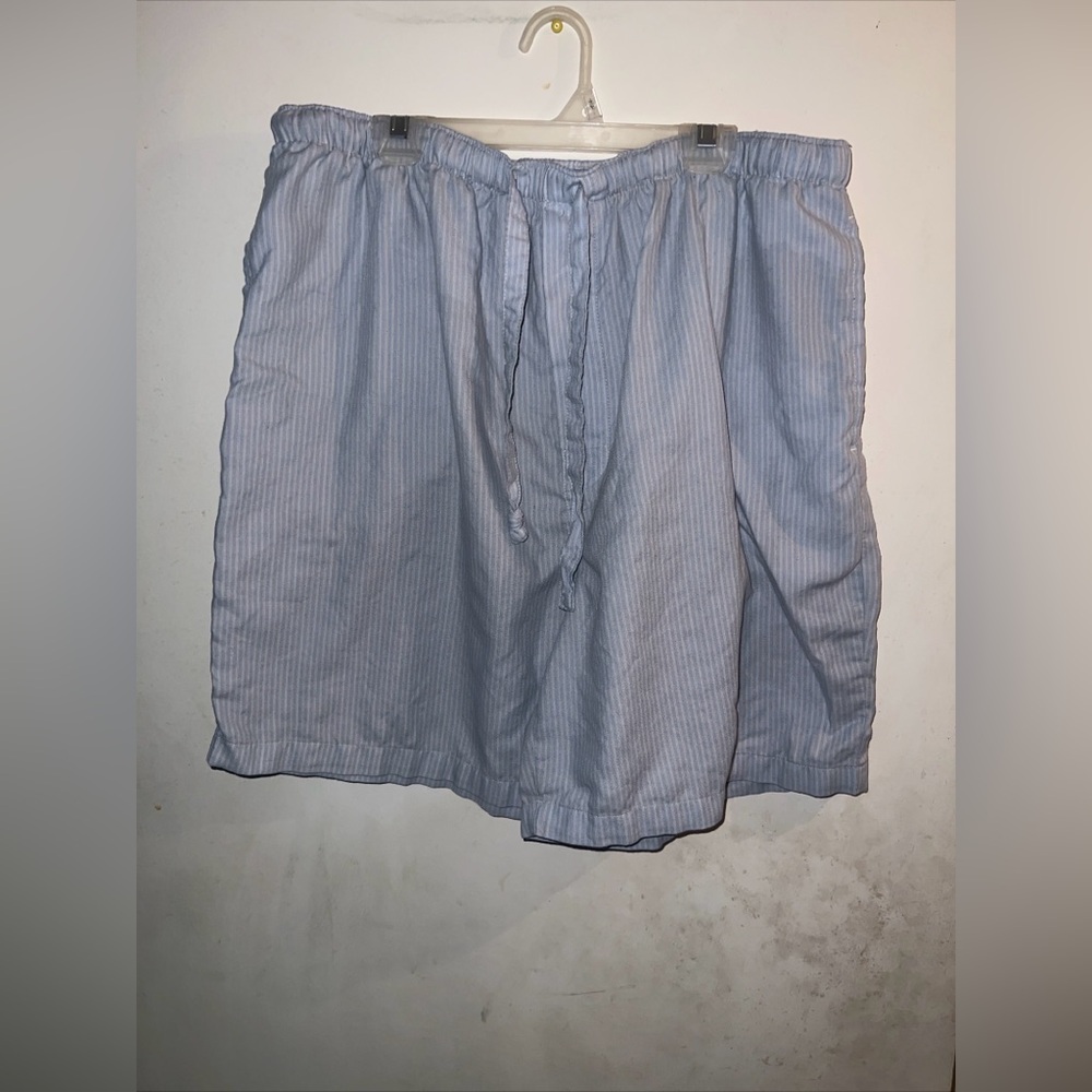 Concepts By Claiborne Striped Relaxed Shorts Large Blue